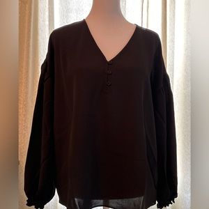 Black Alfani Blouse NWT